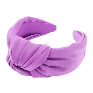 Anthropologie Lilac Knotted Fabric Headband